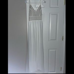 Lulus gold and white prom dress size small